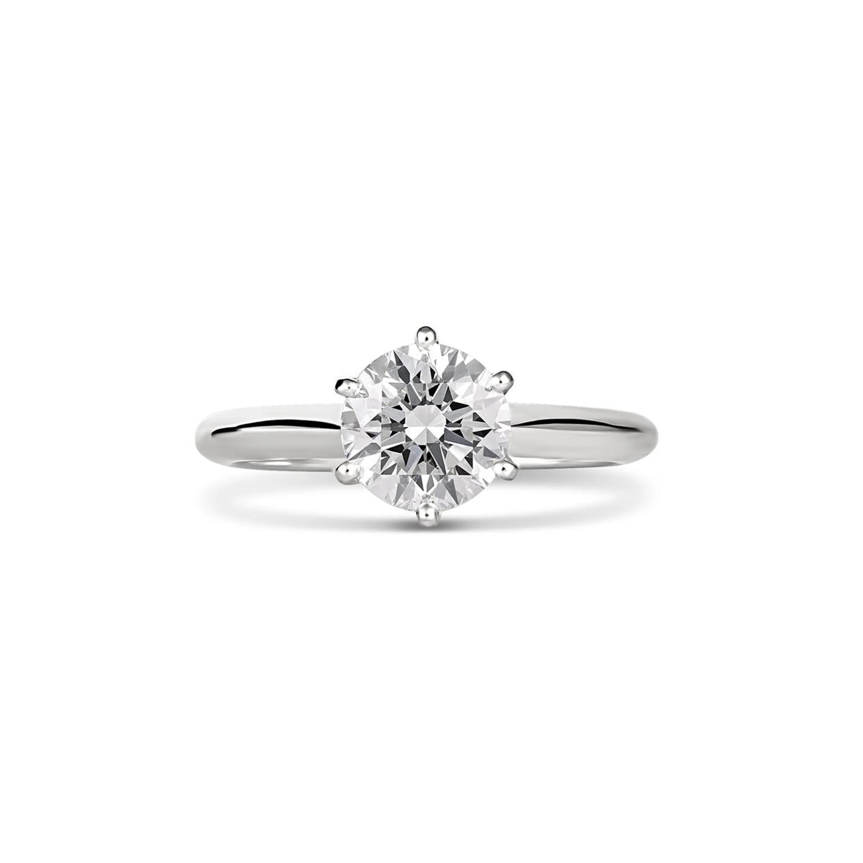 2CT Diamond Solitaire Engagement Ring | Platinum