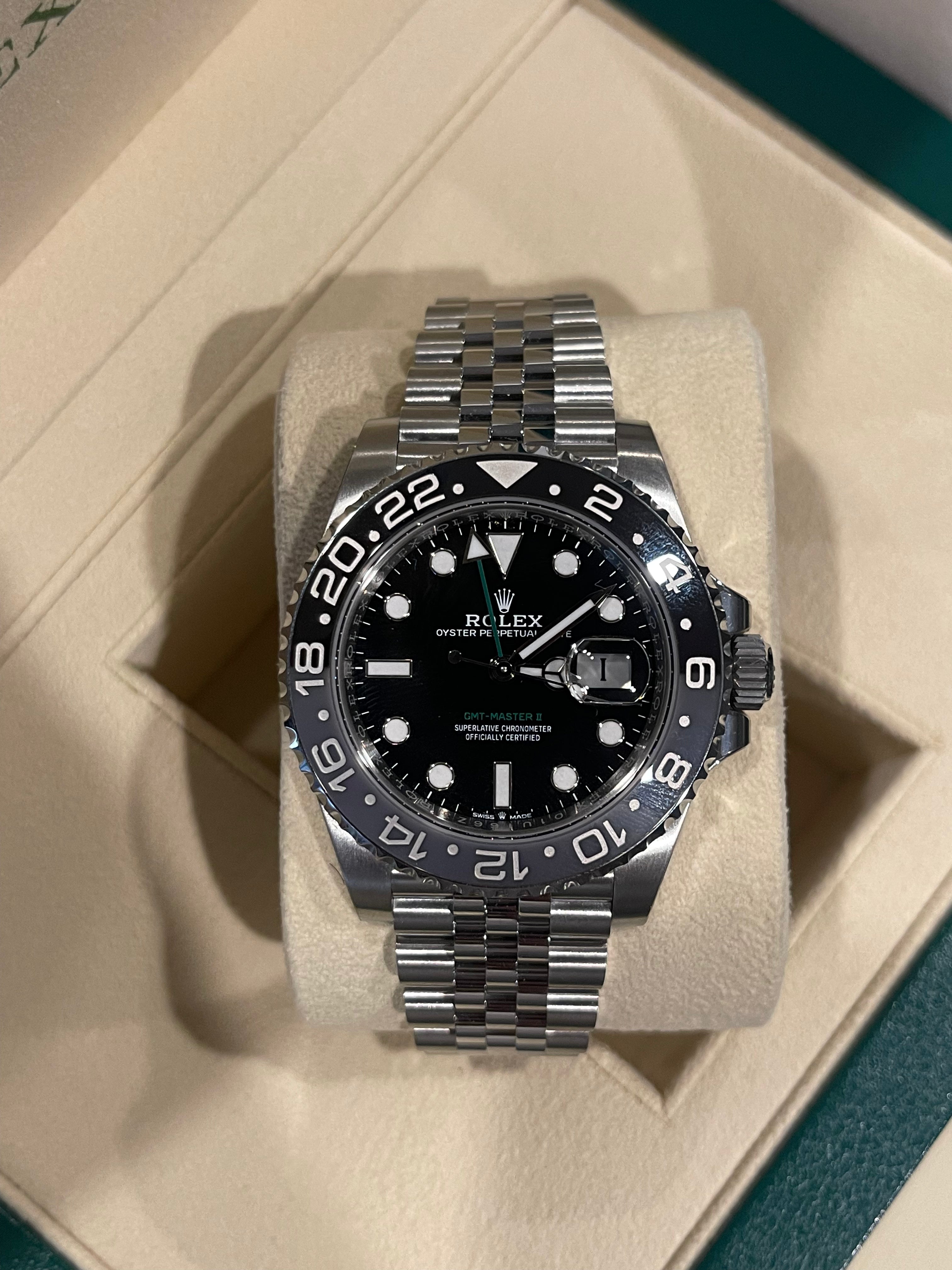2024 Rolex GMT Master II "Bruce Wayne" Reference 126710GRNR